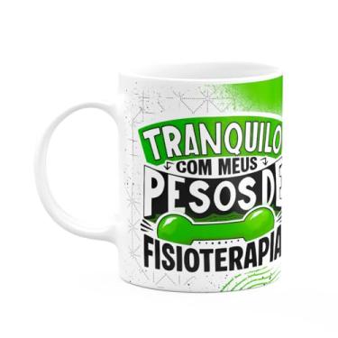 Imagem de JPS INFO, Caneca Fitness Academia - Tranquilo com meus pesos