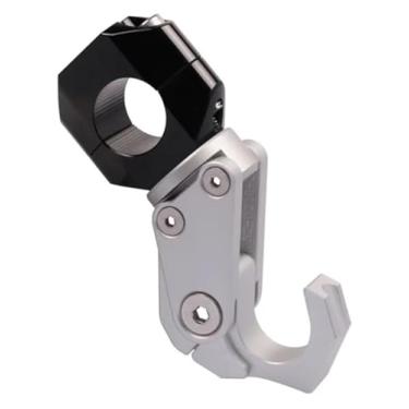 Imagem de BYYINGSUS Compatível com SRGT200 SR GT 200 SR GT 125 SR200 GT Acessórios de motocicleta Bagagem Bag Hook Claw Hanger Crotchet Grip Helmet Holder (Prata)