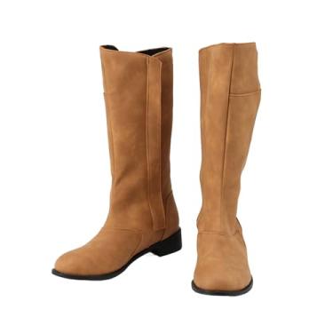 Imagem de CIYASHEH Bota masculina alta renascentista medieval cosplay bota viking renascentista sapatos de Halloween, Marrom, 45