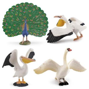 Imagem de Conjunto de estatuetas Wildlife Bird, 4 peças, brinquedo infantil real