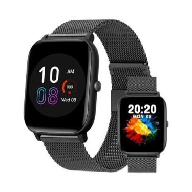 Imagem de Relógio Inteligente Bluetooth Feminino Com Tela De 1.85, Monitor De Fr