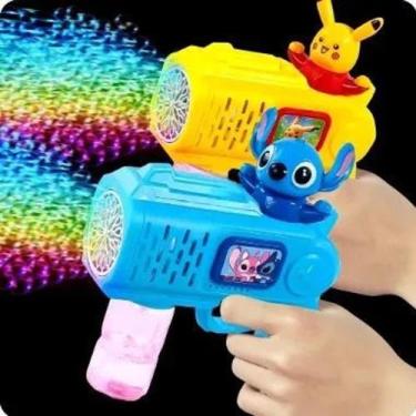 Imagem de Eletrônico Brinquedo de bolhas de sabão com luz Criança game Sensorial