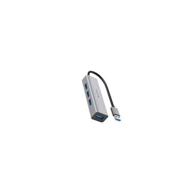 Imagem de HUB C3Tech USB 3.0, para 4x USB 3.0, Cinza - HU-340GY