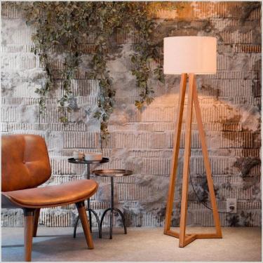 Imagem de Luminaria Piso 1.6 Tripe Integra Finger Abajur Cupula Off White - Ofertamo