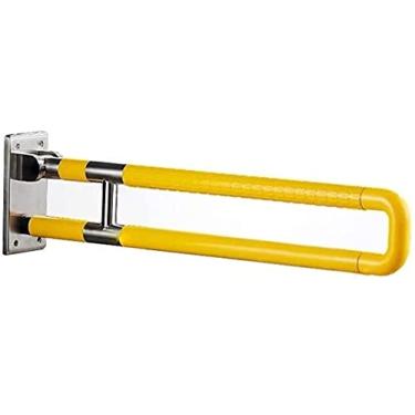 Imagem de Toalheiro montado na parede antiderrapante sem barreiras trilhos de segurança dobráveis adequados para mulheres grávidas com deficiência para idosos com deficiência barra de apoio para vaso