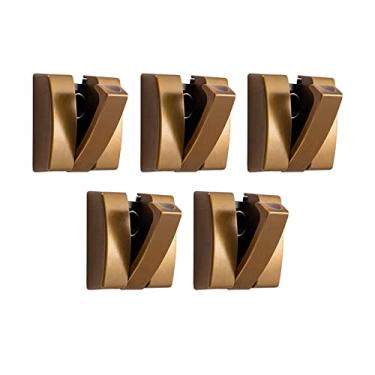 Imagem de Cabide montado na parede gancho dobrável 5 peças toalha de banheiro pendurar na parede chaveiro gancho cabide gancho gancho de parede dispositivo de armazenamento de chave de entrada cabide pendurado