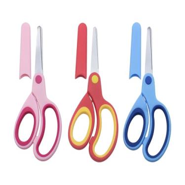 Imagem de UGPLM Tesoura para canhotos 3 peças, tesoura ergonômica para costura, aço inoxidável para artesanato, corte de roupas, artes domésticas