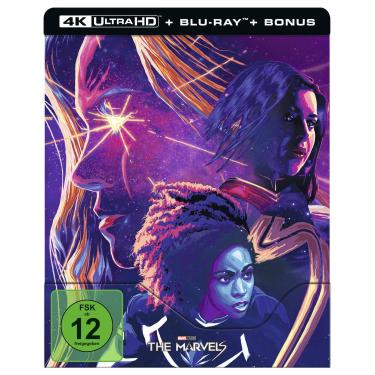 Imagem de The Marvels UHD BD (Lim. Steelbook): 4K Ultra HD Blu-ray + Blu-ray / Limited Steelbook