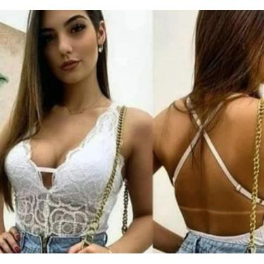 Imagem de Body alcinha renda - branco - Nathy Store, ÚNICO