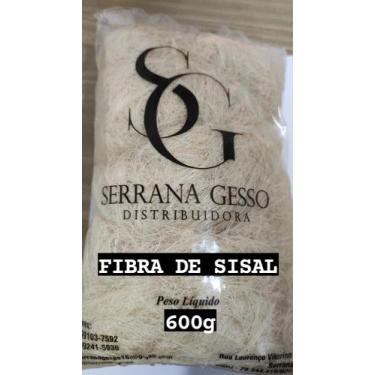 Imagem de Fibra de Sisal Seca 600g - Serrana Gesso 