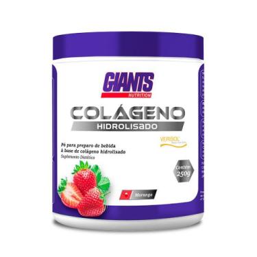Imagem de Colageno Hidrolisado Verisol Morango 250g Giants Nutrition
