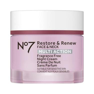 Imagem de Creme Anti Idade Noturno para Rosto e Pescoço com Ácido Hialurônico Hidratante, 50 mL, NO.7, Rosa