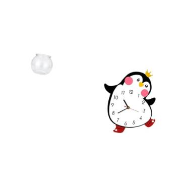 Imagem de Fenteer Aquário Pequeno Transparente para Peixes Pequenos, Ornamento Redondo, Tigela de Aquário, Vaso de Mesa, Escritório, Casa, Plantas, Desenho Animado, Pin