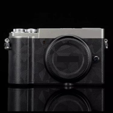 Imagem de GX9 Película protetora para câmera antiarranhões Película protetora de vinil para Panasonic Lumix GX9 (titânio + triângulo preto)