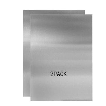 Imagem de Daremove Placas de metal de aço inoxidável 430, 30 x 15 cm, adequadas para paredes de placas de instalação magnética, adequadas para placas de metal em processos, cozinhas e escritórios (2, 0,8 mm de