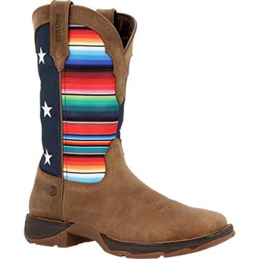 Imagem de Durango Lady Rebel Bota feminina com bandeira de serape marrom empoeirado, Bandeira marrom empoeirada e Serape, 41