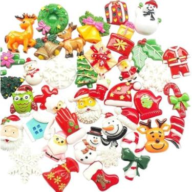 Imagem de Flatbacks Contas Slime Berloques para Capa de Telefone Clipe de Cabelo Casamento Decoração de Natal Scrapbooking Artesanato 50 peças