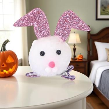 Imagem de Grampos de cabelo de Halloween - Grampos de cabelo fofos de coelho de desenho animado, acessórios de festival assustadores antiderrapantes para mulheres e meninas, conjunto de presente de festa