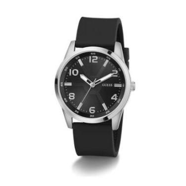 Imagem de Relógio Guess Masculino Original Black Silver Gw0805g1 Preto-Masculino