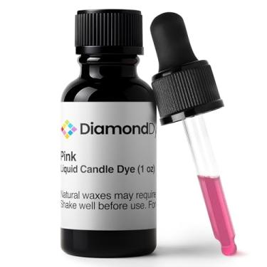 Imagem de Tinta para vela líquida rosa (28 g) - Feito nos EUA - Seguro e fácil de usar - Ingredientes puros e simples - Suprimentos para fabricação de velas para cera de soja, parafina, palma ou gel - 10 cores
