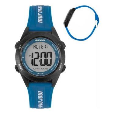 Imagem de Relogio Digital Feminino Masculino Mormaii Prova D Agua Led