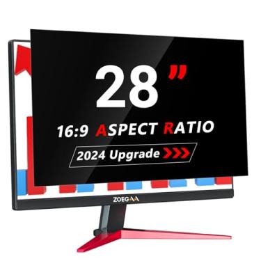 Imagem de ZOEGAA Tela de privacidade de computador 16:9 de 71 polegadas para monitor widescreen, protetor ocular removível antirreflexo de luz azul de 71 cm, filtro privado de segurança de desktop blackout