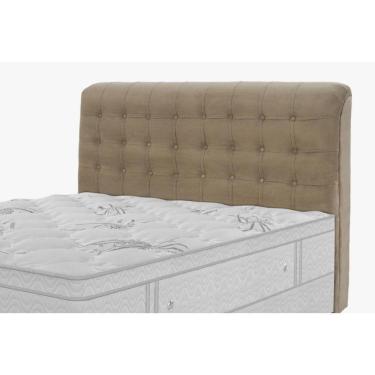 Imagem de Cabeceira Dama 1,95 Cm Cama Box King Size Suede Bege