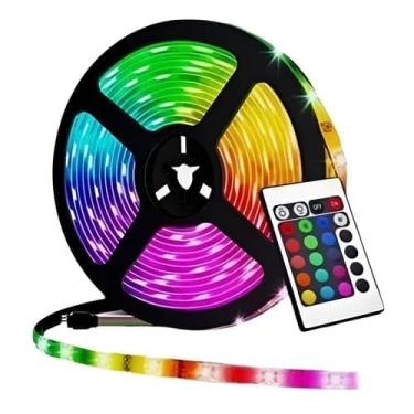Imagem de Fita LED RGB, 5 Metros, Iluminação Decorativa, Multicolorida