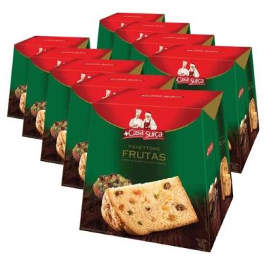 Imagem de 10 Panetones Casa Suíça, Pannetone De 400G, Tradicional