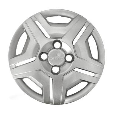 Imagem de Calota 194cb-pta aro 14 prata cubo baixo - unidade - GRID PRATA