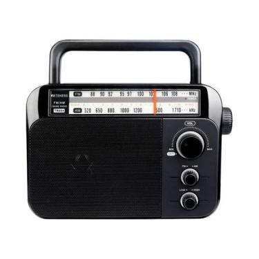Imagem de Rádio Portátil AM FM RETEKESS TR604, Alimentado Por 3 Pilhas D Ou AC 2