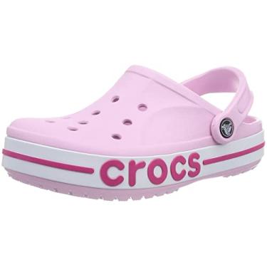 Imagem de Crocs Tamancos Bayaband unissex para adultos, rosa bailarina/rosa doce, 10 masculino/12 feminino, Bailarina rosa/rosa (candy), 41