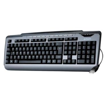 Imagem de Teclado Multimídia Semi Mecânico ABNT2 Plug & Play para Computador e Notebook | Conforto, Precisão e Digitação Rápida