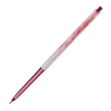 Imagem de Caneta Esferográfica Retrátil CIS Petra Slim 0.7mm, Corpo Decorado, Escrita Suave – Rosa, Caixa com 12 Unidades