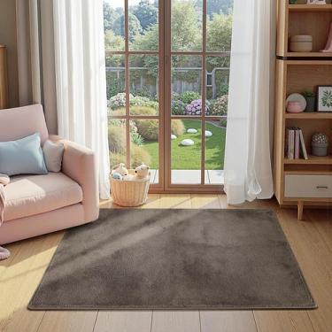 Imagem de Alfombra Jinchan 76x152cm de Peluche Suave, Lavable y Antideslizante, 