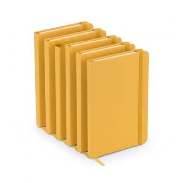 Imagem de Caderno de Anotações A6, Capa Dura em Material Sintético, 14x9cm, 80 Folhas Pautadas, com Elástico e Suporte para Caneta, Cores Variadas (5, Amarelo)