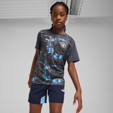 Imagem de Camisa Infantil Manchester City Pré Jogo 24/25 s/nº Puma-Unissex