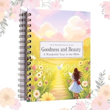 Imagem de Bíblia para mulheres, guia de estudo bíblico de 52 semanas em espiral para leitura diária, reflexão e crescimento espiritual