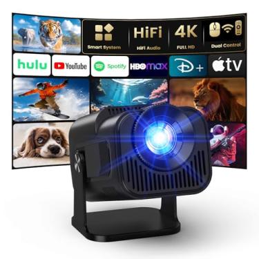 Imagem de Gaimoo [Netfiix Official/Stereo Speakers] Projetor 4K Com Wi-Fi E Bluetooth, Miniprojetor Portátil Nativo 1080P, Uso Com Um Clique, Netflix/Youtube/Primevideo/D+ Integrado, Projetor Inteligente Para