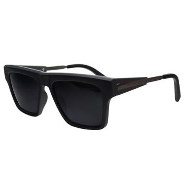 Imagem de Óculos de Sol Masculino Silver Polarizado UV400 Preto/Cinza (Cinza)