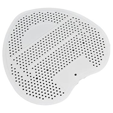 Imagem de GLOGLOW Tela de Mictório, Design Universal Anti-bloqueio à Prova de Respingos Em Forma de Coração Com Pequenos Orifícios Redondos, para Banheiros, Escritórios, Restaurantes, Locais (Branco)