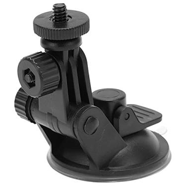 Imagem de GLOGLOW Câmeras Esportivas e Acessórios Com Parafuso de 1/4 pol., Plástico Preto e Borracha, para Câmeras de Ação, Gravação de Pára- de Carro, ângulo Ajustável, Montagem Com Ventosa de Câmera 47g Nan