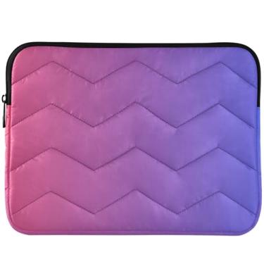 Imagem de Capa para laptop gradiente azul vermelha linda capa para notebook multicolorida capa universal para laptop de 13 polegadas 14