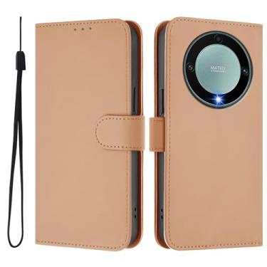 Imagem de Capa carteira para celular Honor Magic 5 Lite com suporte para cartão de crédito Flip Book capa de telefone de couro PU para Honor Magic 5 Lite com alça de suporte à prova de choque (5)