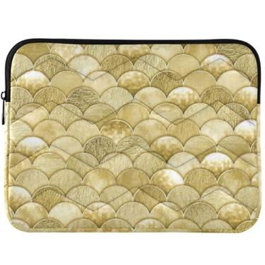 Imagem de Bolsa para laptop com escala de ouro rosa para laptop MacBook Pro 14 manga 14 acessórios de computador universal 13-14 polegadas