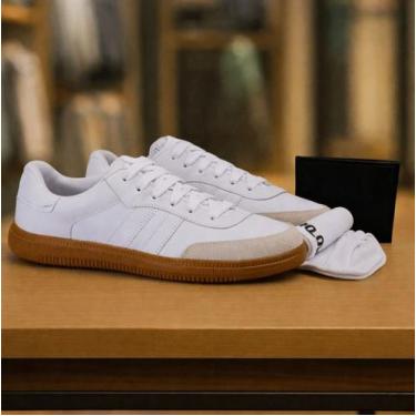 Imagem de Kit Tenis Retro Casual Unissex Urbano Moderno Leve Confortável Meia So