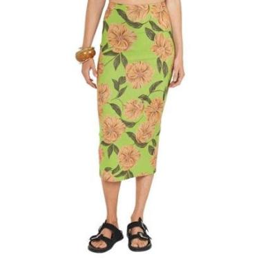 Imagem de Saia Colcci Midi Slim Estampada-Feminino