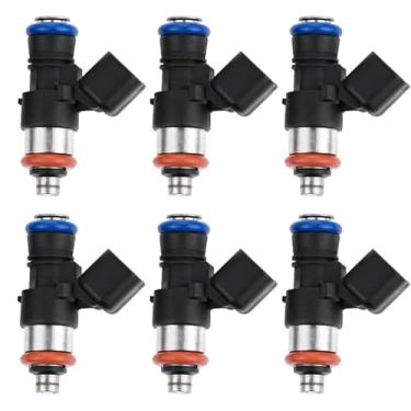 Imagem de NEVOSA Conjunto de 6 injetores de combustível - Compatível com Ford F-150 2011-2017 Edge 2011-2018 Explorer Flex Mustang Taurus Transit-150 250 350 Lincoln Continental MKS MKT MKX MKZ Substituição