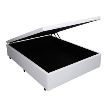 Imagem de Base para Cama Box Casal Érica com Baú Branca - C.R.A