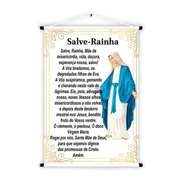 Imagem de Banner Bíblico Religioso Catequese Salve Rainha - Fabrika de Festa